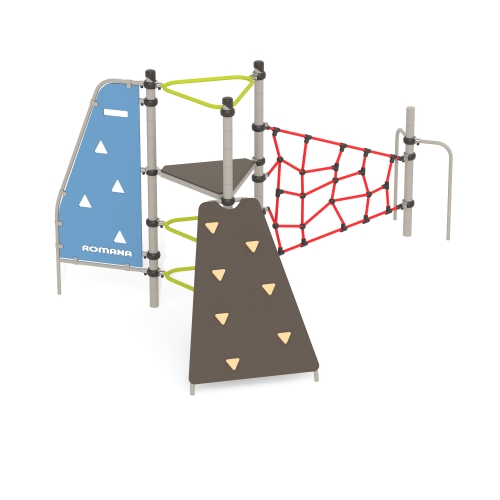 Romana Детский спортивный комплекс с канатным лазом Серия треугольник Romana 401.27.00