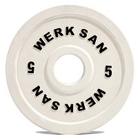 Диск соревновательный 5 кг WERK SAN (сертификат IWF)