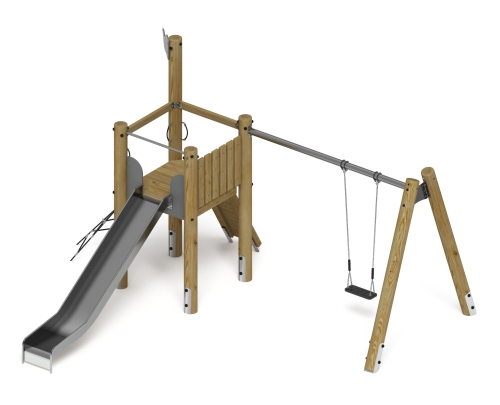 Игровой комплекс (лиственница орех) ДИК 2.24.03-Л.И1.02 фото 5