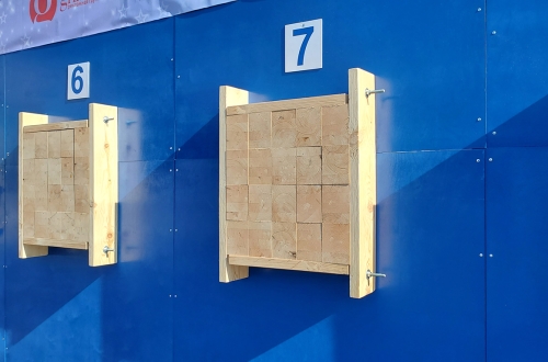 Стена со стендами для метания ножей, L=12,2 метра (8 стендов) фото 4