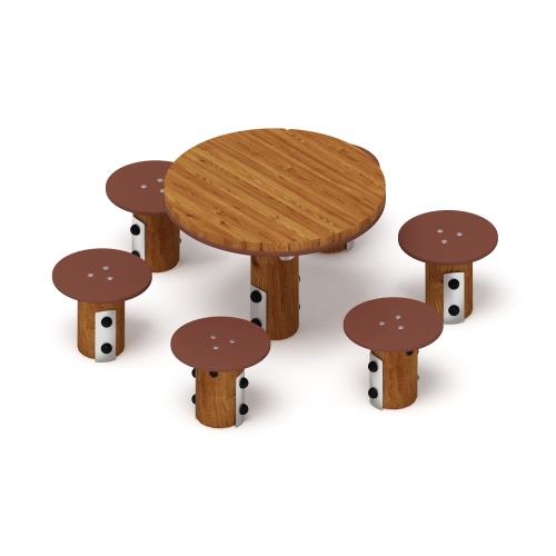 Столик детский (лиственница темный) МФ 31.01.11-Л.И1.01 фото 4