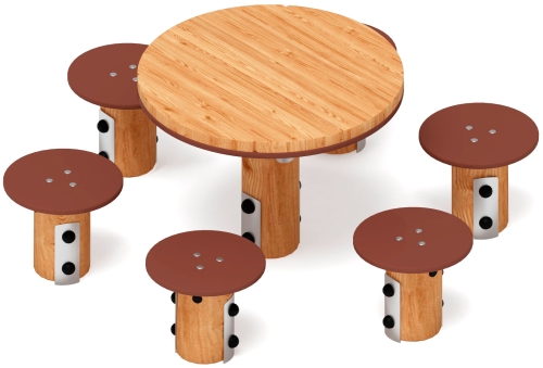 Столик детский (лиственница) МФ 31.01.11-Л.И1 фото 3