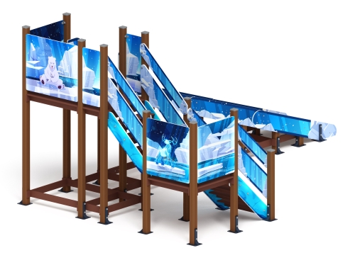 Горка Зима (снежная королева)(под анкера) - ИО 49.01.02-04.И1 - Н=2000 фото 2