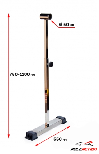 Стойки мобильного (переносного) хореографического станка v2.0 (нержавеющая сталь, пара) фото 3