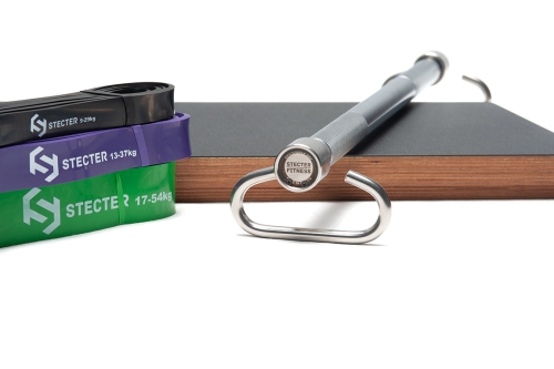 Гриф STECTER Resistance Bar BOX (комплект с резиновыми петлями)