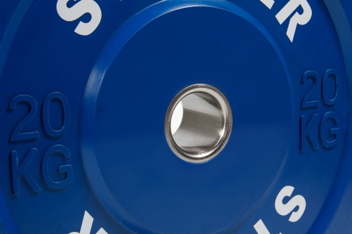 Диск цветной для штанги 20 кг (синий) фото 3