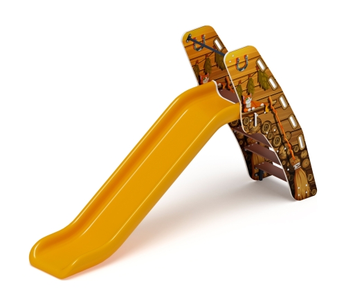 Горка пластиковая - ИО 42.01.01-06 - (желтый скат) H=1200 (Эко) фото 5
