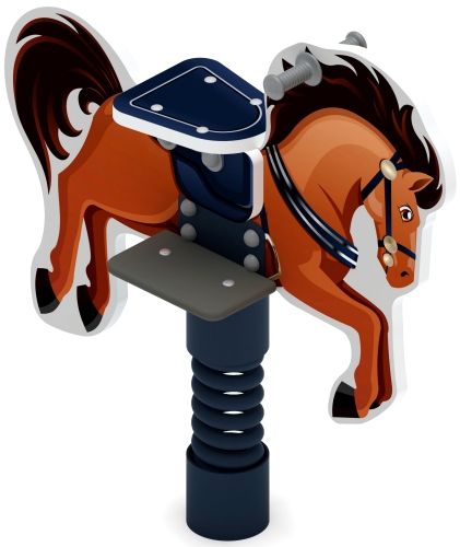 Лошадка 3 - Качалка на пружине - ИО 22.01.13-01 фото 3