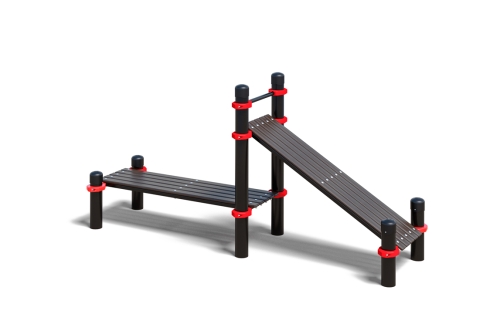 Двойная лавка для пресса - горизонтальная + с уклоном
