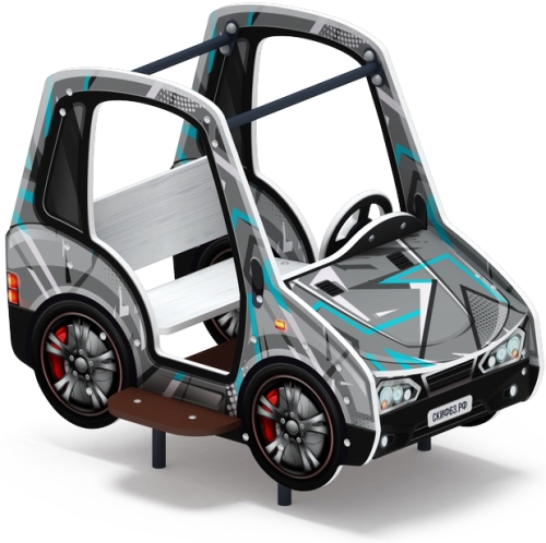 Машинка (серая) - Беседка машинка средняя - МФ 10.03.01-04.И1