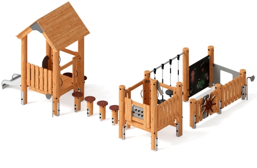 Игровой комплекс (лиственница) ДИК 1.24.04-Л.И1 Игровой комплекс (лиственница) ДИК 1.24.04-Л.И1