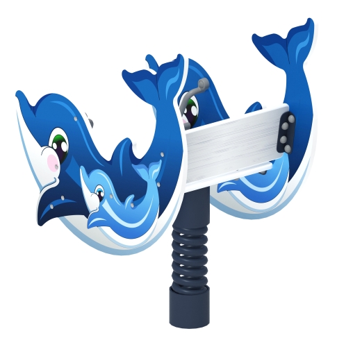 Дельфинчик - Качалка на пружине - ИО 22.17.02-И1 фото 3