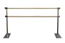 2-х уровневый мобильный (переносной) хореографический станок «Элегант» V2.0 (нерж. сталь)