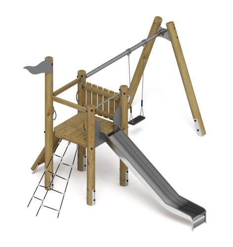 Игровой комплекс (лиственница орех) ДИК 2.24.03-Л.И1.02 фото 3