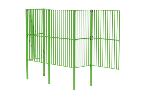 Секция ограждения спортивной площадки "Ниша для ворот" фото 3