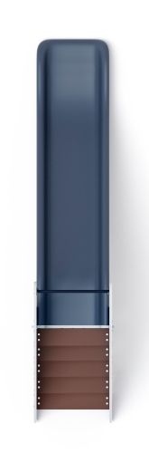 Горка пластиковая - ИО 42.01.01-07 - (серый скат) H=1200 (Морской) фото 4