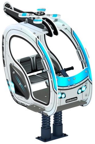 Вертолетик - Качалка на пружине (Техно) - ИО 23.03.04-03 фото 3