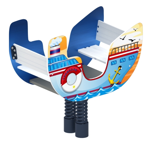 Пароходик - Качалка на пружине двухместная - ИО 23.17.01 фото 2