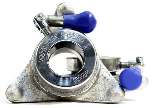 Замки для штанги соревновательные 2,5 кг (пара) WERK SAN (сертификат IWF) фото 3