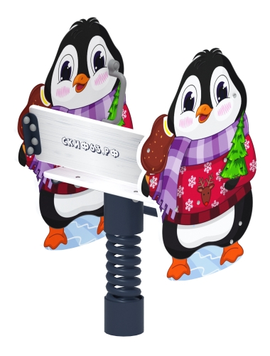 Пингвиненок - Качалка на пружине - ИО 22.01.02-01 фото 2