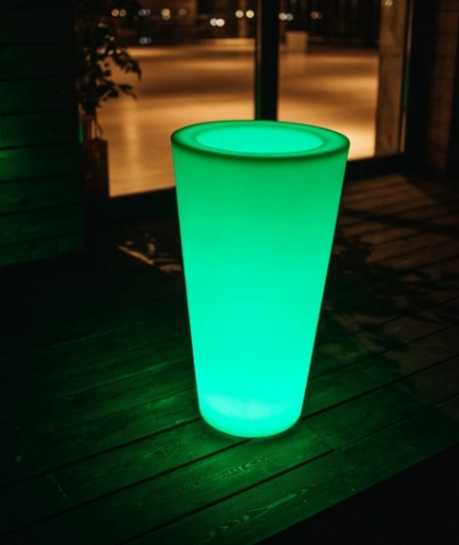 Светящееся кашпо Mariano, H=75 см (Округлое, RGB) фото 2