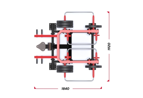 Уличный тренажер "Жим от груди сидя" с изменяемой нагрузкой фото 4