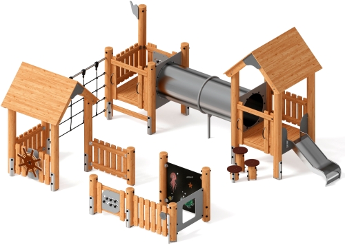 Игровой комплекс (лиственница) ДИК 1.24.02-Л.И1 фото 5 Игровой комплекс (лиственница) ДИК 1.24.02-Л.И1 фото 5