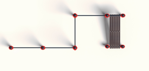 Каскад турников со скамьей для пресса (PAW-12) фото 6