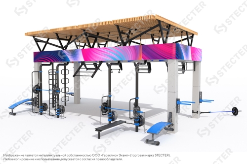 Уличный мультимедийный спортивный комплекс "Х-станция" фото 4