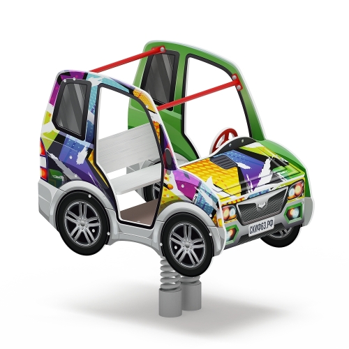 Машинка - Качалка на пружине двухместная машинка - ИО 23.03.01-02 фото 4