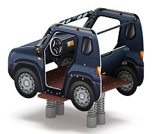 Джип Металлик - Качалка на пружине двухместная машинка - ИО 23.03.05-13