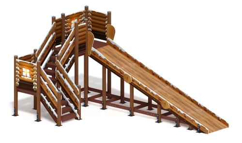 Горка Зима (коричневый)(под анкера) - ИО 49.01.02-03.И1 - Н=2000