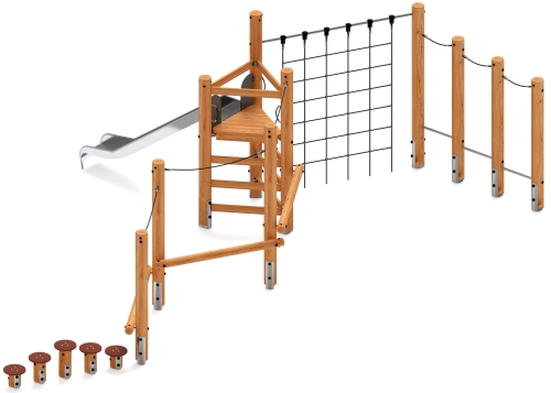 Игровой комплекс (лиственница) ДИК 2.24.07-Л.И1 фото 2