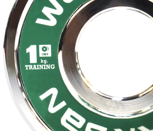 Диск стальной тренировочный 1 кг WERK SAN  (сертификат IWF) фото 2