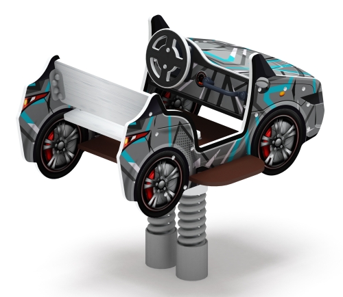 Кабриолет - Качалка на пружине двухместная машинка - ИО 23.03.02-04.И1 фото 2