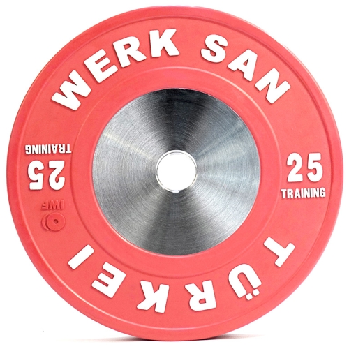 Диск тренировочный 25 кг WERK SAN (сертификат IWF)