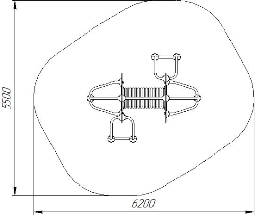 Romana Детский спортивно-игровой комплекс для улицы серия "Сфера" Romana 057.17.00 фото 5