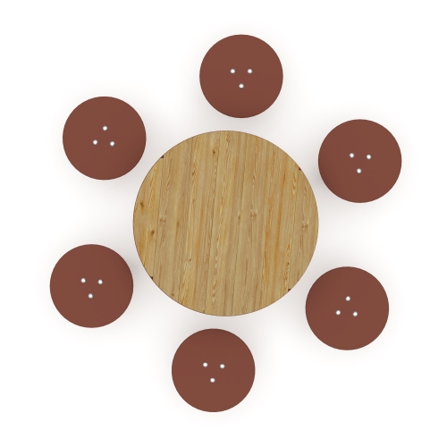 Столик взрослый (лиственница орех) МФ 32.01.05-Л.И1.02 фото 3