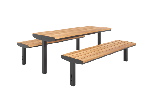 Уличный стол и скамьи "Мальта" (комплект) фото 2