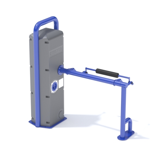 Уличный инклюзивный грузоблочный тренажер "Приседания"