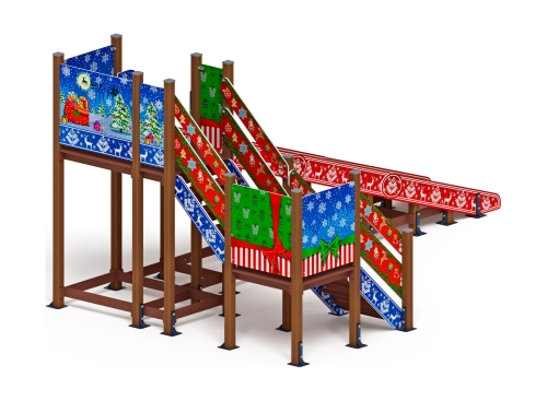 Горка Зима (новый год) (под анкера) - ИО 49.01.02-01.И1 - Н=2000 фото 2