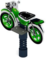 Мотоцикл (зеленый) - Качалка на пружине - ИО 22.03.01-01.И1