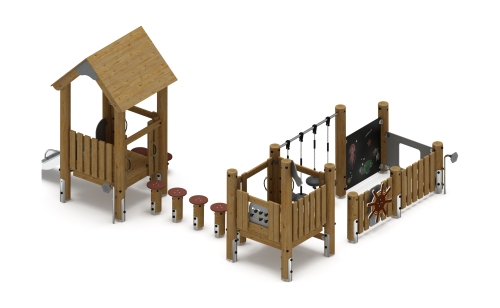 Игровой комплекс (лиственница орех) ДИК 1.24.04-Л.И1.02 фото 2 Игровой комплекс (лиственница орех) ДИК 1.24.04-Л.И1.02 фото 2