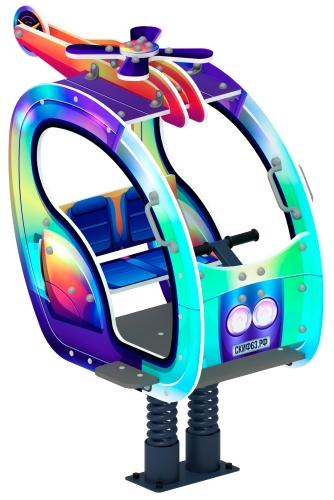 Вертолетик - Качалка на пружине (Хамелеон) - ИО 23.03.04-02 фото 3