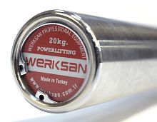 Гриф штанги для пауэрлифтинга (WS LIONFIT Powerlifting Bar) 20 кг