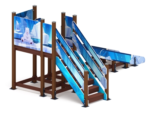 Горка Зима (снежная королева) (под анкера) - ИО 49.01.01-14.И1 - Н=1500 фото 2