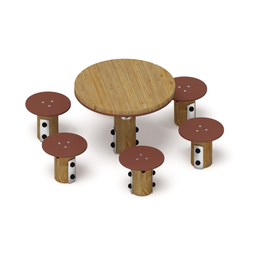 Столик детский (лиственница орех) МФ 31.01.11-Л.И1.02 фото 2