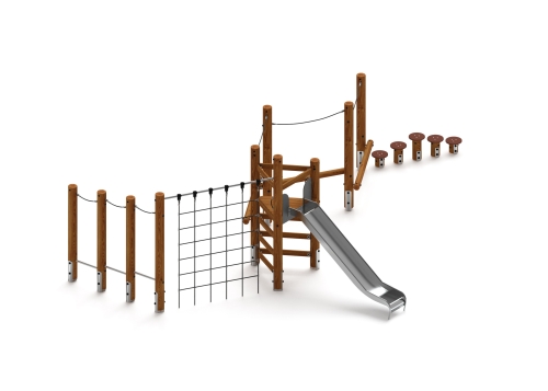 Игровой комплекс (лиственница темный) ДИК 2.24.06-Л.И1.01 фото 5