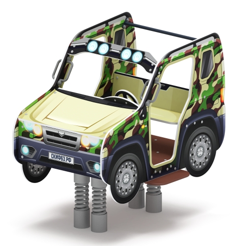 Джип Сафари - Качалка на пружине двухместная машинка - ИО 23.03.05-10 фото 6