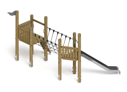 Игровой комплекс (лиственница орех) ДИК 2.24.05-Л.02.И1.02 фото 3